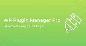 WP Plugin Manager Pro Plugin v1.1.3 (Deactivate Plugins Per Page)