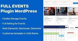 FullEvents Plugin . v1.2.0 (Event Plugin For WordPress)